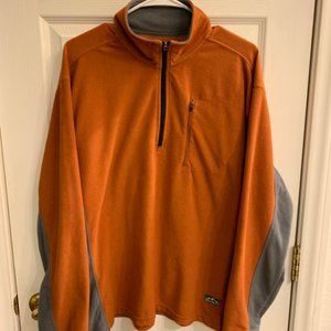 Eddie Bauer High Route Grid Fleece 1/2 Zip Mock Neck Men’s Size L